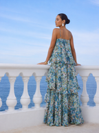 Maxikleid Molly mit Stufen und Blumenmuster