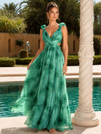 Abito Maxi con Fiori 3D Madison