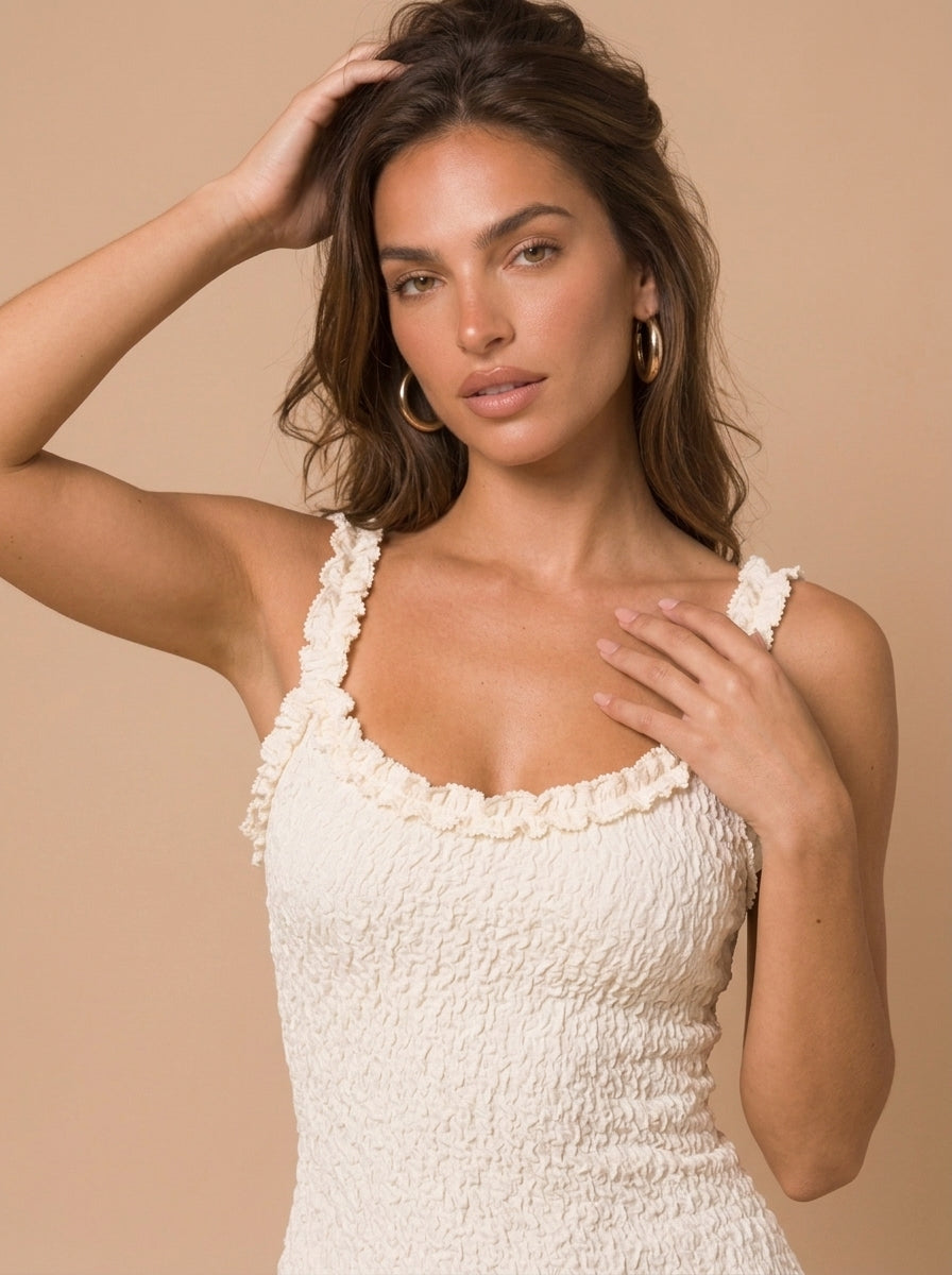 Zephrina Noemi lace slit maxi dress in apricot