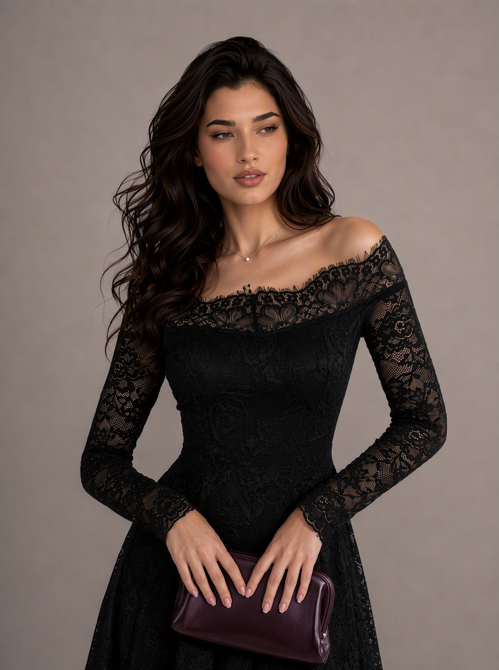 Daria Off-Shoulder Lace Mini Dress