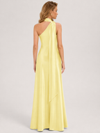 Kay Neck-Schärpe Satin Maxikleid