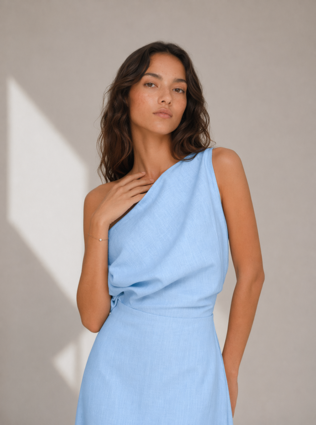 Cecilia One Shoulder Midi Dress