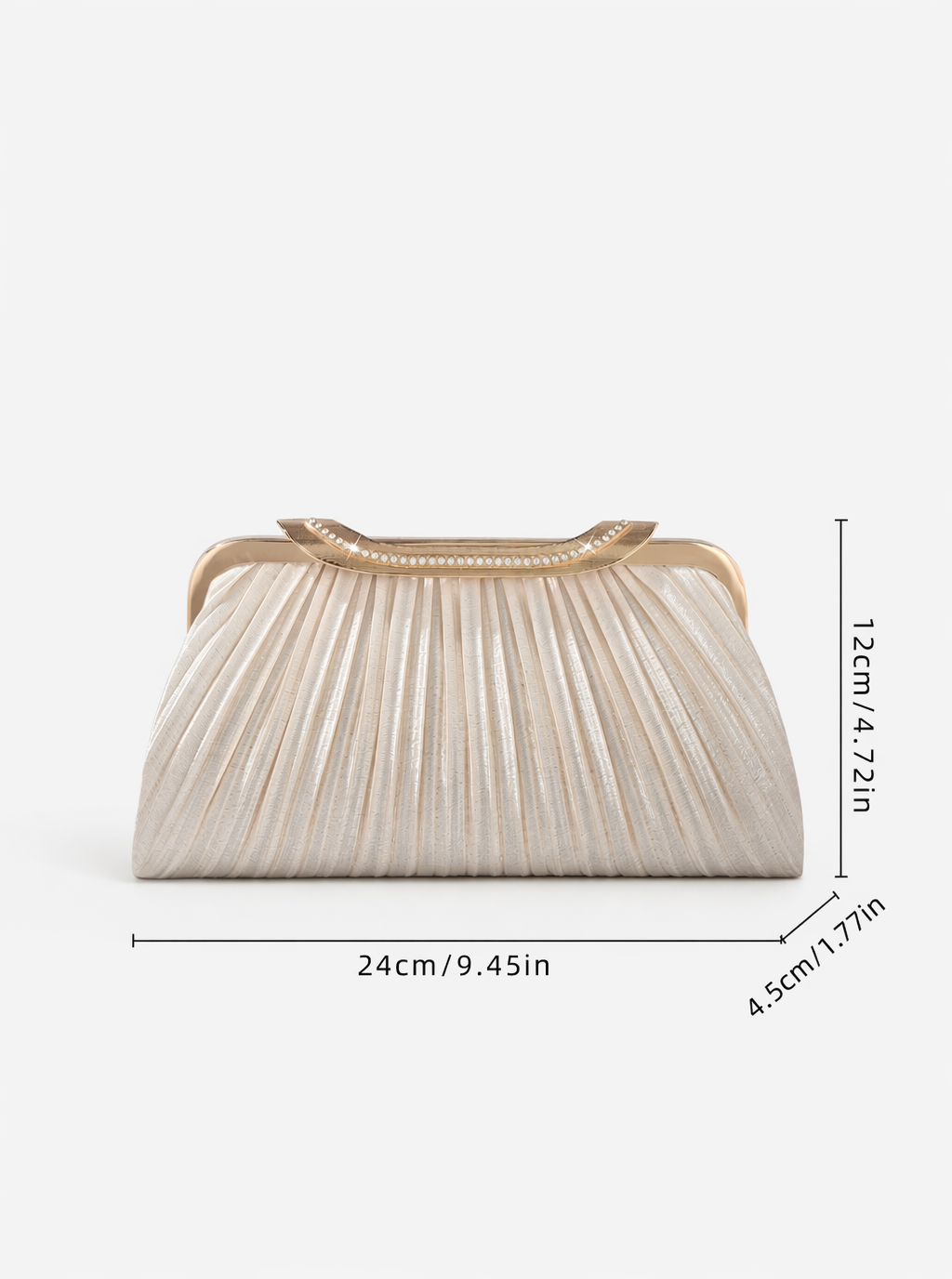 Aaliyah Pleated Clutch Bag