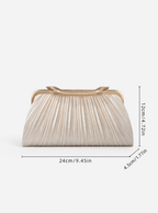 Aaliyah Pleated Clutch Bag