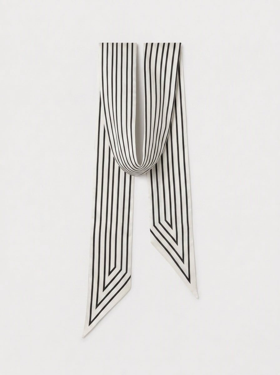 Vesper Stripe Skinny Scarf