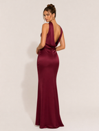 Blair Neck Tie Meerjungfrau Maxikleid