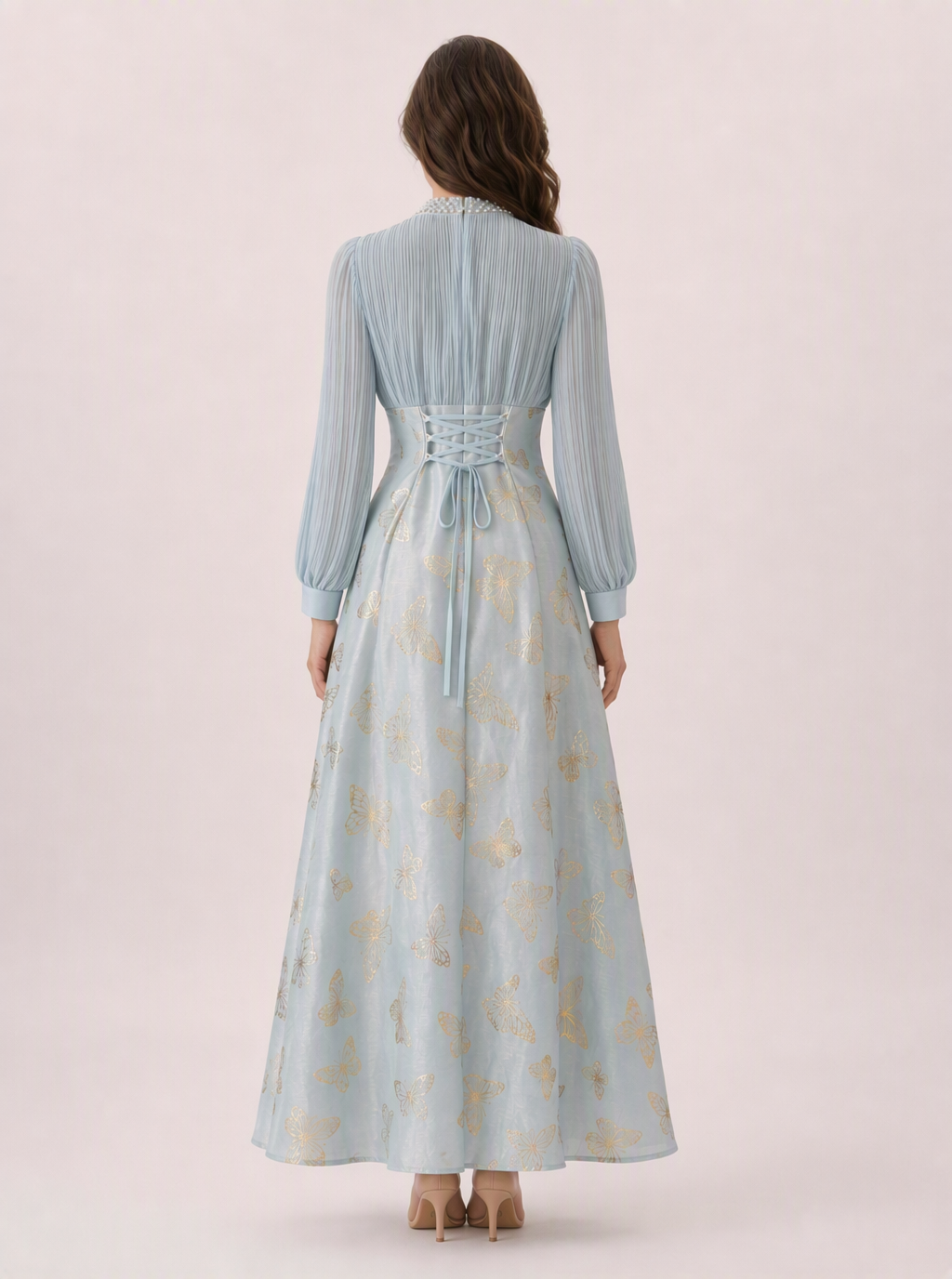 Zephrina Evarielle floral chiffon maxi dress