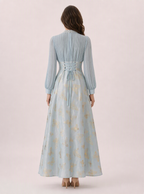 Zephrina Evarielle floral chiffon maxi dress