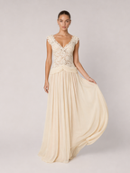 Vivienne Maxi-Kleid in Creme