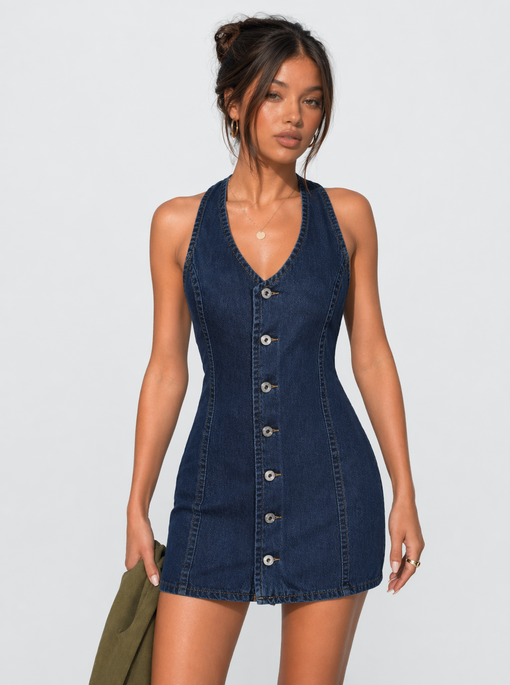 Winnie Jeanskleid aus dunklem Denim