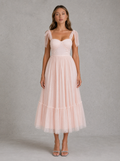 Beatrice Polka Dot Mesh Dress