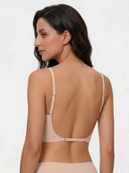Zephrina low-back smooth bra in nude