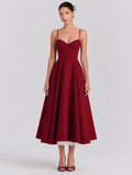 Bustier A-Line Midi Dress