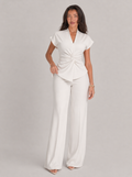 Zephrina Cap Sleeve Top & Pants Two Piece Suit Set