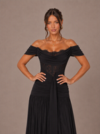 Thessaly Lace Off-Shoulder Maxi Dress