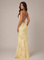 Zephrina Faelina embroidered mesh maxi dress