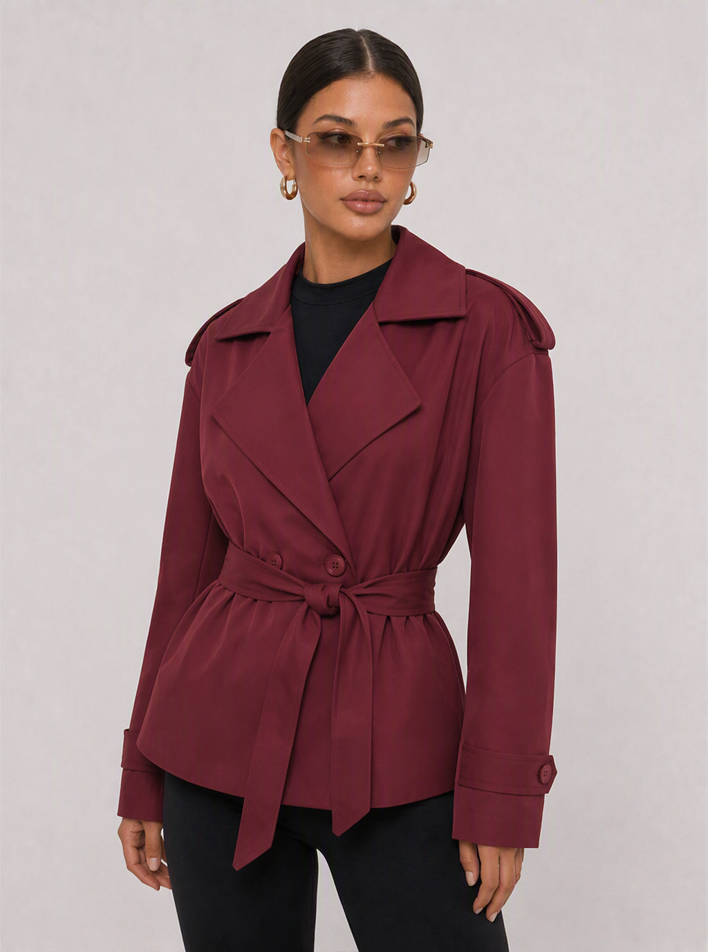 Nadine Belted Trench Coat
