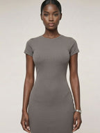 Renee Geripptes Midikleid