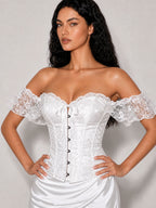 Zephrina Vespera off-shoulder bra in white