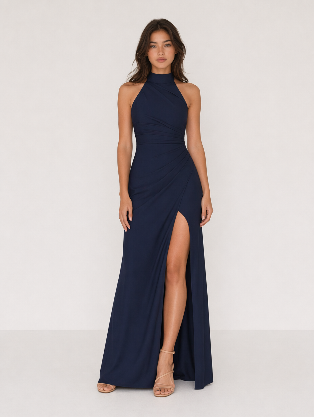 Sheath Pleated Chiffon Dress