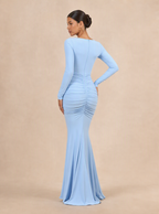Zephrina Maelis ruched knit maxi dress