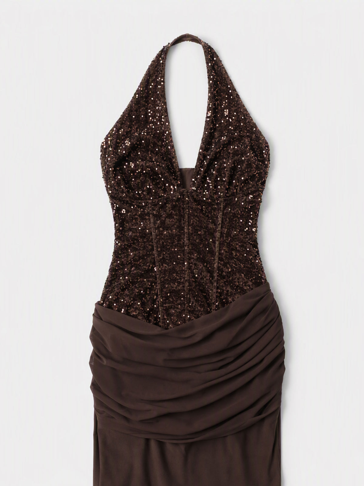 Vesper Sequin Halter Maxi Dress