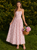 Abito midi Jocelyn in pizzo floreale