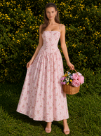 Abito midi Jocelyn in pizzo floreale
