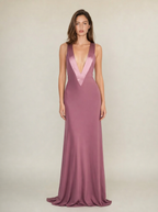 Celeste Plunge V Maxi Dress