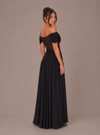 Thessaly Lace Off-Shoulder Maxi Dress