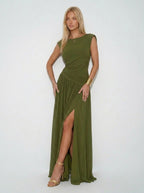 Opal Olive Maxikleid