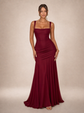 Zephrina Hyacinthe ruched knit maxi dress