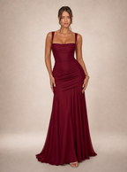 Zephrina Hyacinthe ruched knit maxi dress