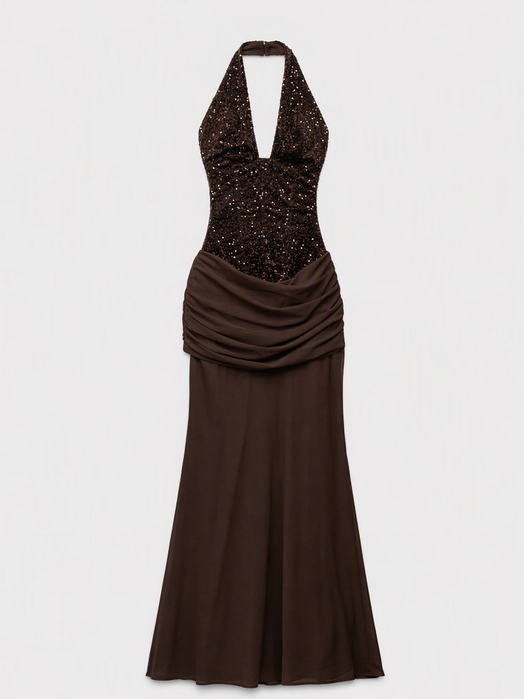 Vesper Sequin Halter Maxi Dress