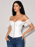 Zephrina Vespera off-shoulder bra in white