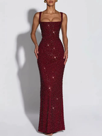 Zephrina Vespera sequin knit maxi dress