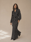Piper Polka Dot Lace Maxi Dress