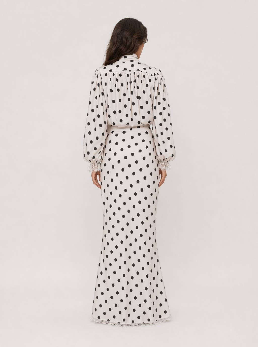 Piper Polka Dot Lace Maxi Dress