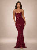 Zephrina Faelina embroidered mesh maxi dress