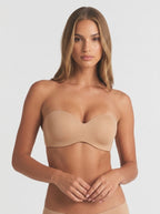 Zephrina smooth strapless bra in nude