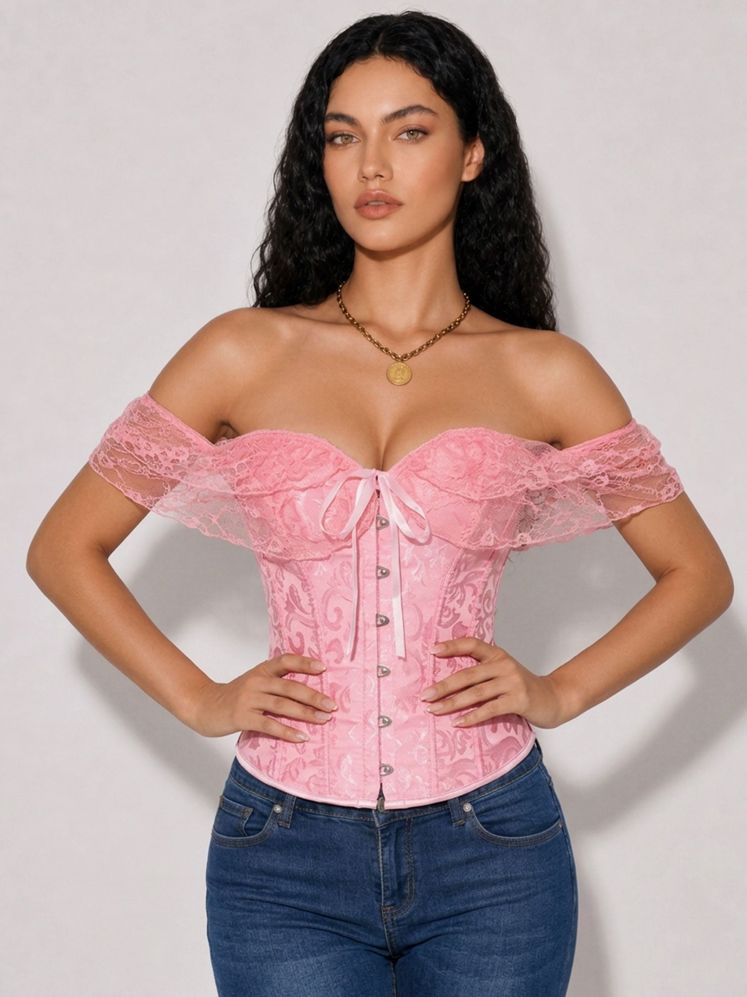 Zephrina Vespera off-shoulder bra in white