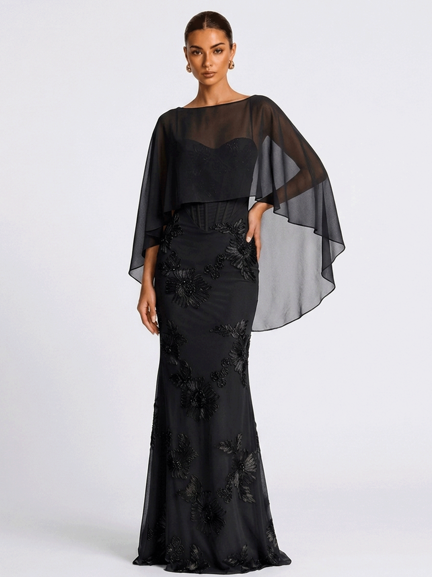 Elena blassgelbes Maxikleid