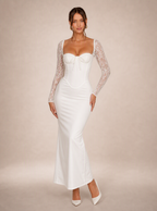 Luminara Lace Midi Dress