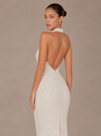 Avelina Open-Back Lace Maxi Dress