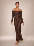 Raisa Embroidered Off-Shoulder Maxi Dress