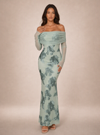 Raisa Embroidered Off-Shoulder Maxi Dress