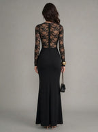 Thomasina Lace Bodice Maxi Dress