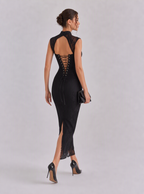 Eugenia Lace-Yoke Maxi Dress