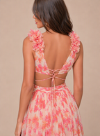 Adeliza Floral Cutout Maxi Dress