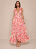 Adeliza Floral Cutout Maxi Dress